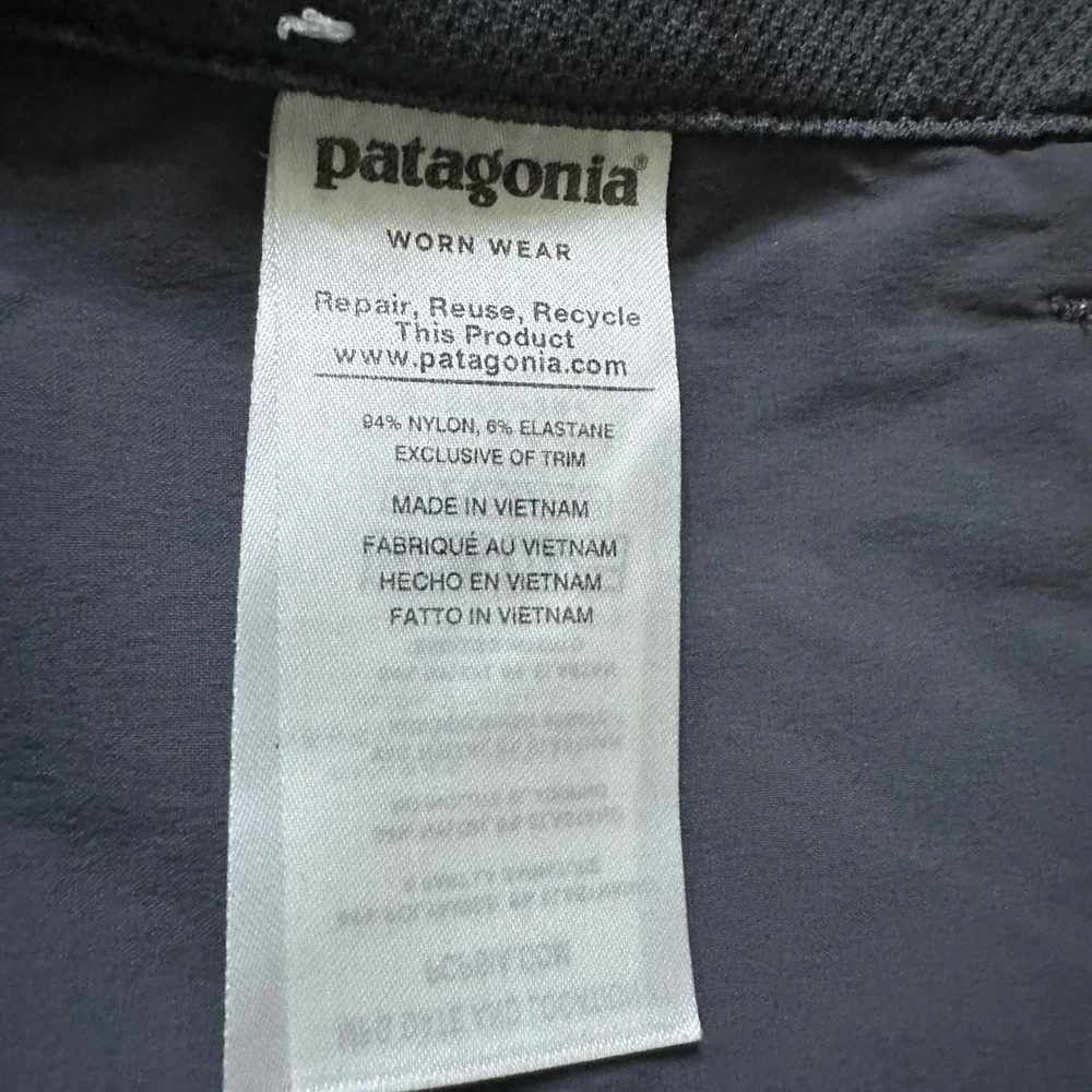 PATAGONIA Quandary Shorts Men's 38 Gray Hiking Travel Stretch Outdoor Climbing